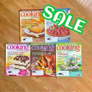 Cooking Pleasures 2008 Cookbook Magazine Lot of 5